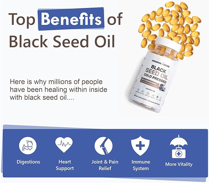 Black Seed Oil Capsules Cold Pressed (one-time purchase)